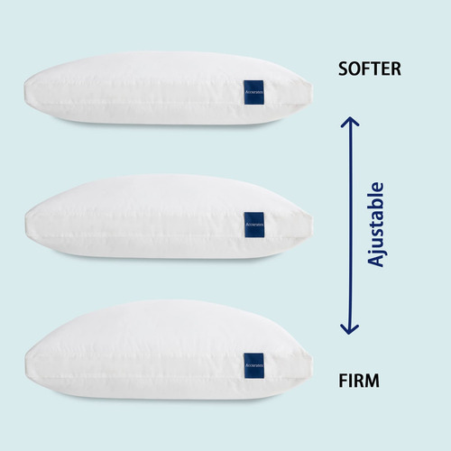 Accuratex Juego De 2 Almohadas King Espuma Viscoelástica Mmg