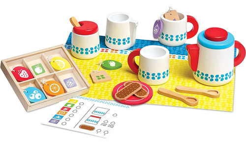 Melissa Doug 20 Piezas Empinadas Y Servir El Juego De Té De