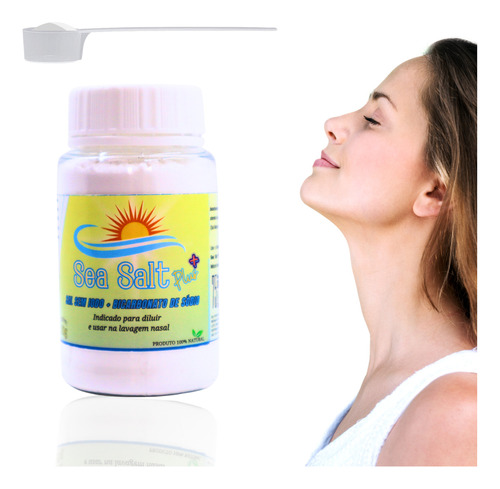 Sal Lavagem Nasal Sea Salt Plus Bicarbonato De Sodio 100g Cor Sal Lavagem Nasal Sem Cor