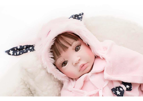 Imagem 3 de 10 de Bebê Reborn 53cm Realista Verdade Barato - 16 Itens