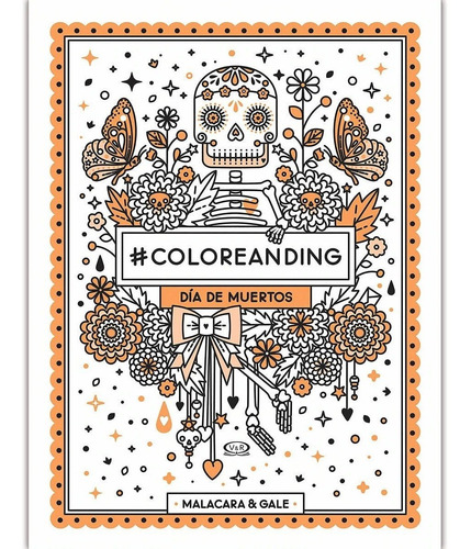 Libro Mandalas Día Muertos Coloreanding Colorear Antiestres