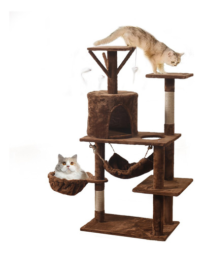 Rascadores Gatos Y Arbol Para Gato Con Juguete Casa De Gatos