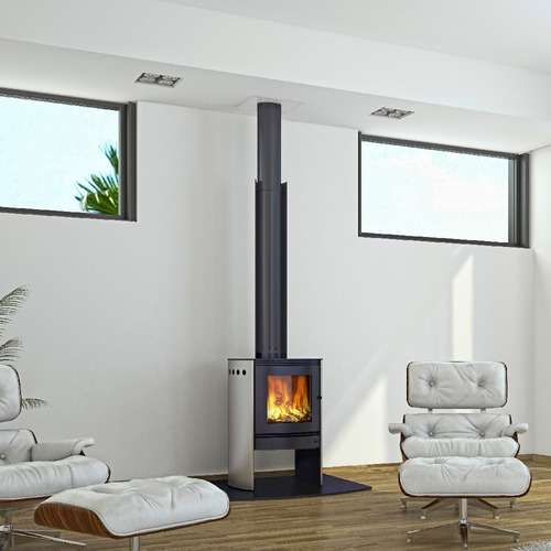 Calefactor A Leña Bosca, Spirit 380 Inox - Alto Rendimiento