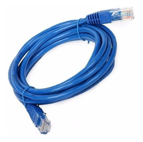 Cable De Red Internet Utp Cat 5e Largo 15m Metro Azul Lince