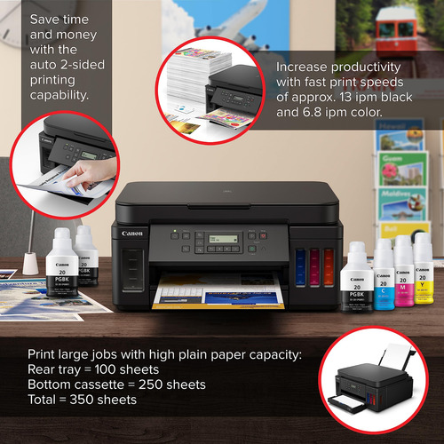 Impresora Canon Pixma G6020 Todo-en-uno Supertank Wireless