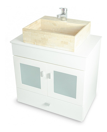 Imagen 8 de 10 de Bacha Travertino Apoyo + Griferia Monocomando Baño