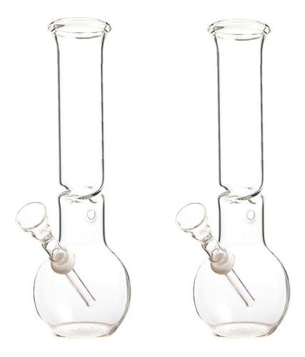 Kit Bongs De Vidro 19cm Ice Cubes Torcido - Mr Dab