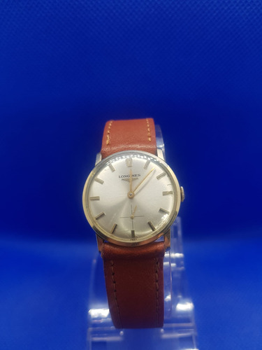 Reloj Longines Vintage Dorado Malla Cuero - Excelente