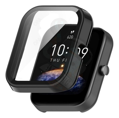 Capa Case Bumper 360 Vidro Temperado Para Amazfit Bip 3 Pro