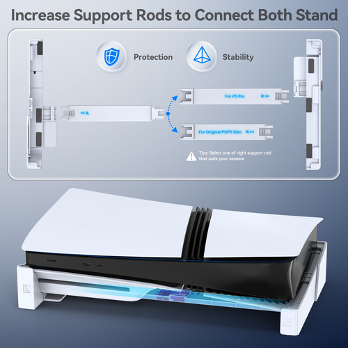 Soporte Horizontal Para Ps5, Ps5 Slim Y Ps5 Pro