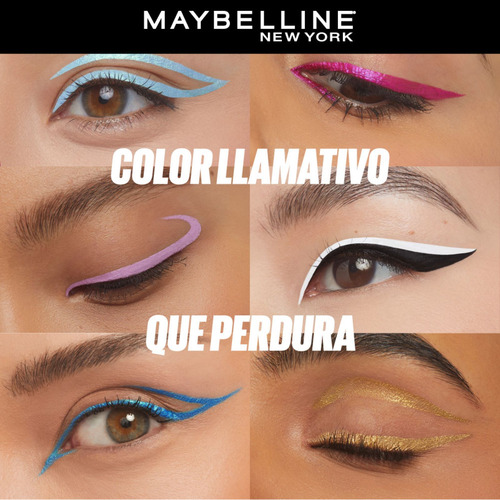 Delineador Líquido Maybelline Tattoo Liner Play Drop Metalizado