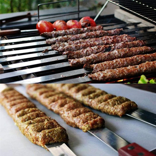 Brochetas Modernas, Mxbzs-005, 10 Pzas, 60cm, Acero Inoxidab