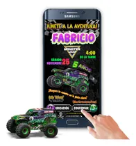 Comprar Invitación Interactiva Botón Mapa Y Confirmar Monster Jam