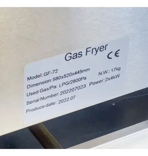 Fritadora A Gas Lundar Gf-72