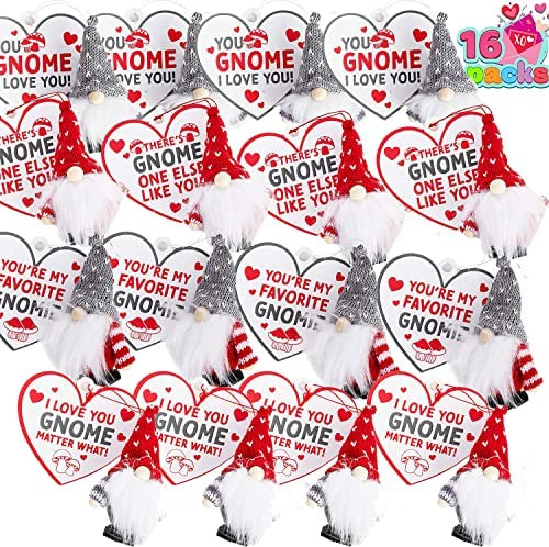 Joyin 16 Pcs Valentines Day Cards With Gnomes Plush Gnomes