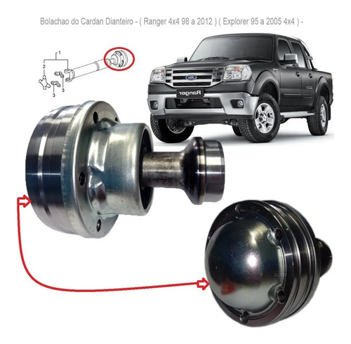 Junta Homocinetica De Cardan Nakata  Ford Ranger 1998/2012