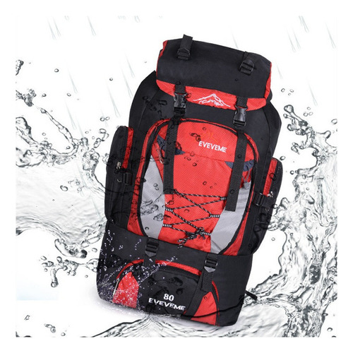 Mochila De Viaje De Senderismo Impermeable Al Aire Libre 60l