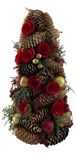 Decoración De Navidad - Arbol Rustico Flor