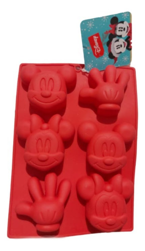 Disney Mickey Y Minnie  Mouse Molde Silicon  Cupcake Choco