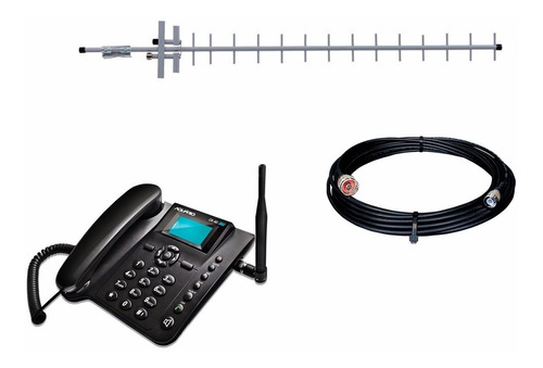 Telefone Celular Rural Aquario Ca40 3g Antena Externa 15dbi