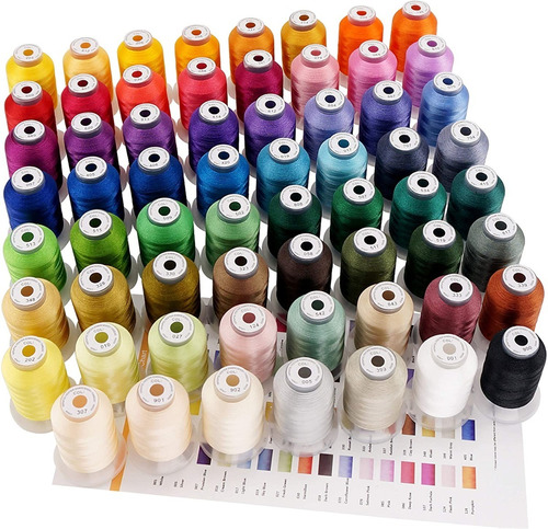 Set De 63 Hilos Para Coser Con Colores De La Gama Brother