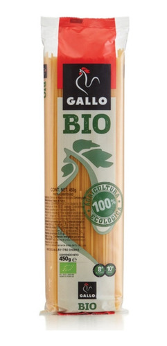 Pasta Spaghetti Biologico Premium Bolsa Gallo 450g 