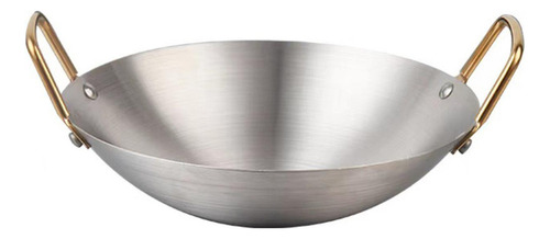 Sartén Profunda De Acero Inoxidable Para Wok, Olla 26 Cm