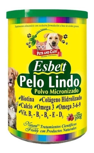 Vitamina Esbelt Pelo Lindo Polvo X 300g Perro Y Gato