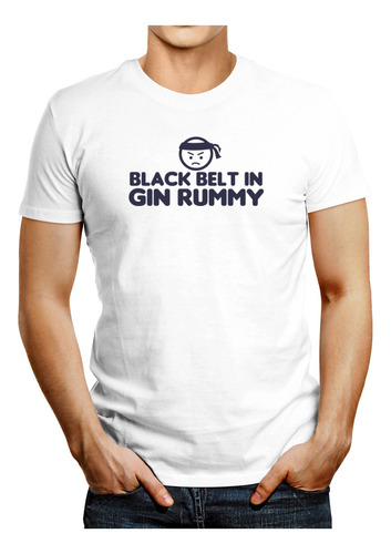 Idakoos Polo Black Belt In Gin Rummy