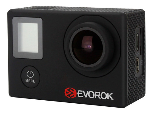 Camara Deportiva Evorok Adventure Ii 4k/sumergible/accesorio Color Negro