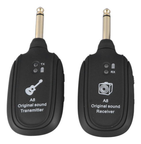 Sistema De Transmisor De Guitarra Inalámbrico Recargable A8