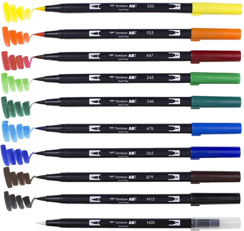 Imagen 7 de 9 de 10 Marcadores Tombow Dual Brush / Colores Primarios
