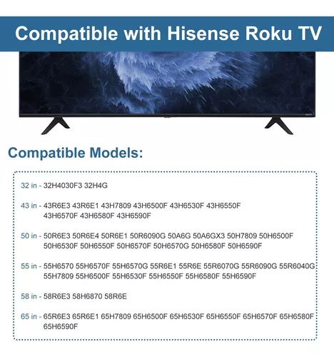 Soporte base de TV para patas de TV Hisense, patas de soporte de TV para  Hisense 32, 43, 50, 55, 58, 65 pulgadas, Smart TV, para 32H4030F3 43R6E3