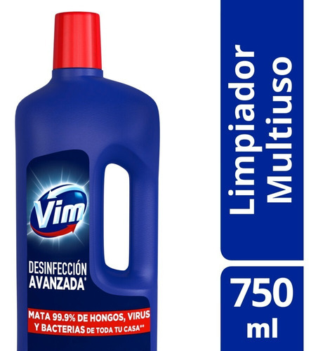 Vim Desinfectante Avanzado Liquido Botella X 750 Ml