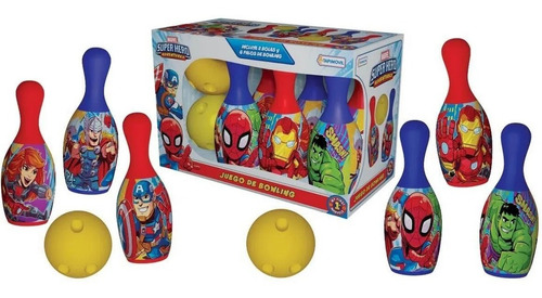 Juego De Bowling Super Hero Marvel 