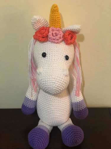 Amigurumi Unicornio Tejido Al Crochet