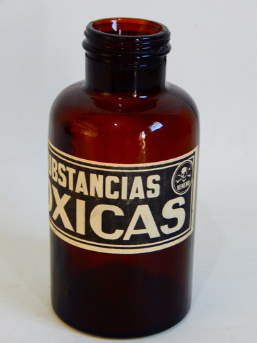 Antigua Botella De 1 Litro De Farmacia -