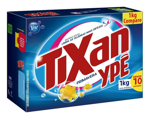 Lava Roupas Em Pó Tixan Primavera Ype 1kg