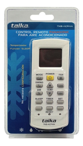 Control Remoto Taika Aire Acondicionado Panasonic Tkb-acpan
