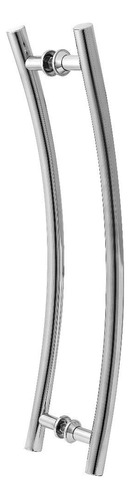 Puxador Tubular Curvo Alumínio 60cm - Portas/portões/vidro