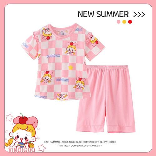 Pijama Verano For Niños Algodón Puro, Conjunto ALG