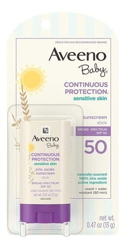 Protector Solar Aveeno Baby Para Cara. Spf50 Proteccion Cont