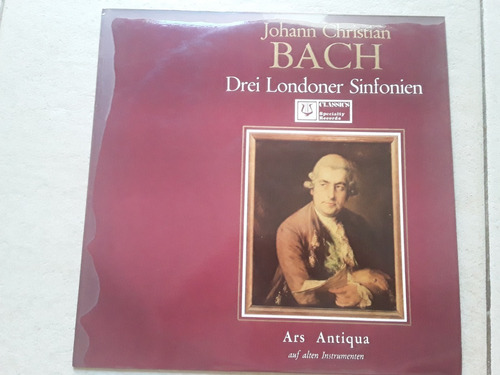 Johann Cristian Bach Drei Londoner Sinfonien Lp Vinilo Kktus