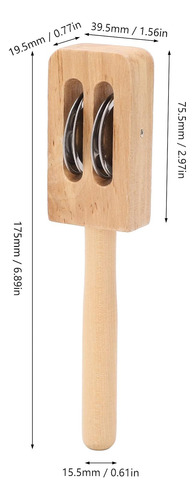 Palo De Cascabeleo De Madera, Mini Palo De Cascabeleo D...