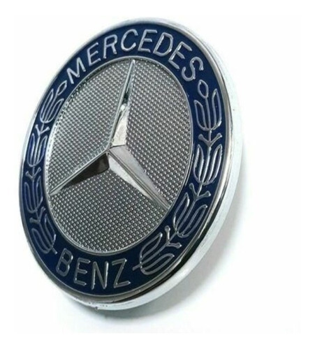 Emblema Capô Mercedes Classe E E320 E420 E430 C180 C200 Azul