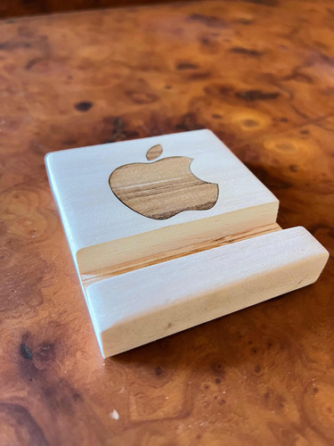 Soporte Portacelular Base De Madera De Pino 20 Pzas