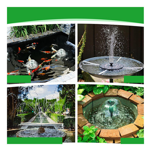 Kit De Bomba De Fuente De Agua Solar Diy Con Estaca 1,5w