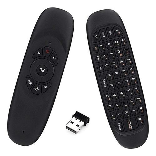Control Magico Mouse Para Tv Y Tv Box Con Teclado Incorporad