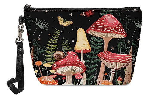 Xpyiqun Mushroom Make Bag Mini Cosmetic Bag For Purse For Te