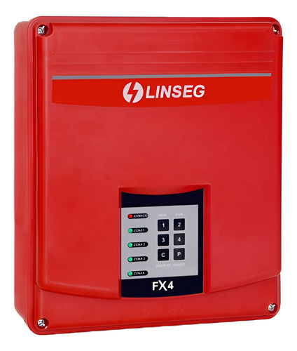 Panel De Alarma 4 Zonas Sistema Contra Incendio Linseg Fx4
